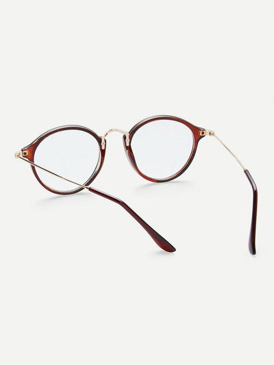 Metal Top Bar Round Glasses-accessories-Des Mess