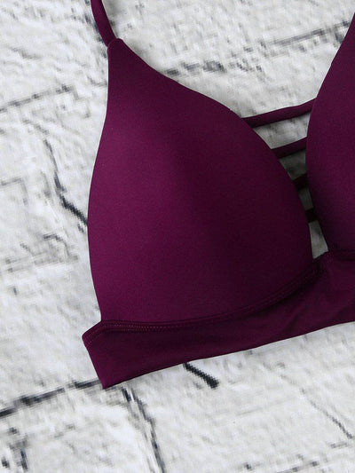 Ladder Cutout Side Tie Bikini Set--Des Mess