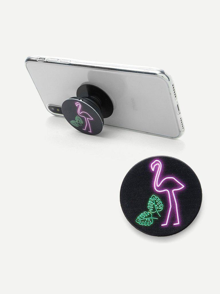 Flamingo Print Gasbag Phone Holder-others-Des Mess
