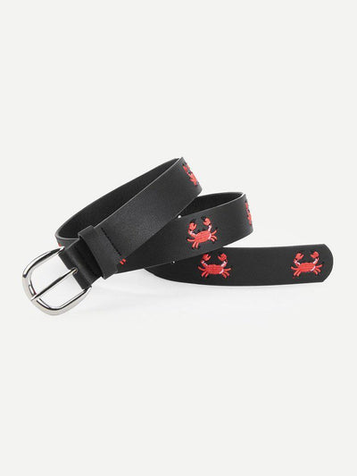 Embroidered Crab Belt-accessories-Des Mess