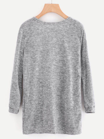 Open Front Cardigan With Pockets-outerwear-Des Mess