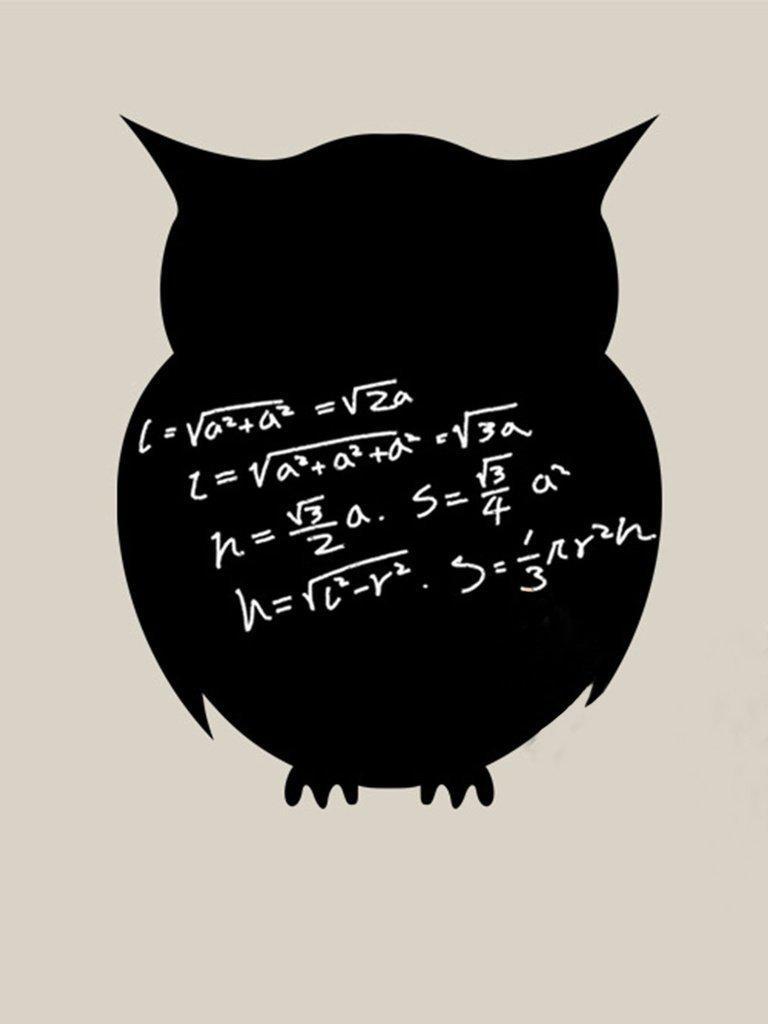 Owl Shaped Blackboard Sticker-others-Des Mess
