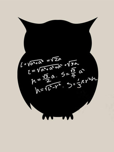 Owl Shaped Blackboard Sticker-others-Des Mess