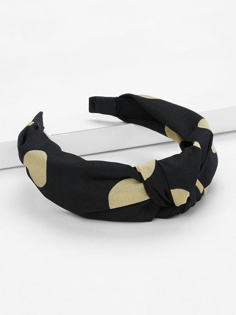 Heart Print Knot Design Headband-hair-Des Mess