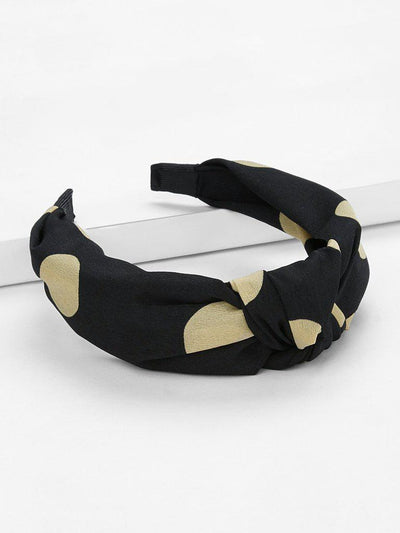Heart Print Knot Design Headband-hair-Des Mess