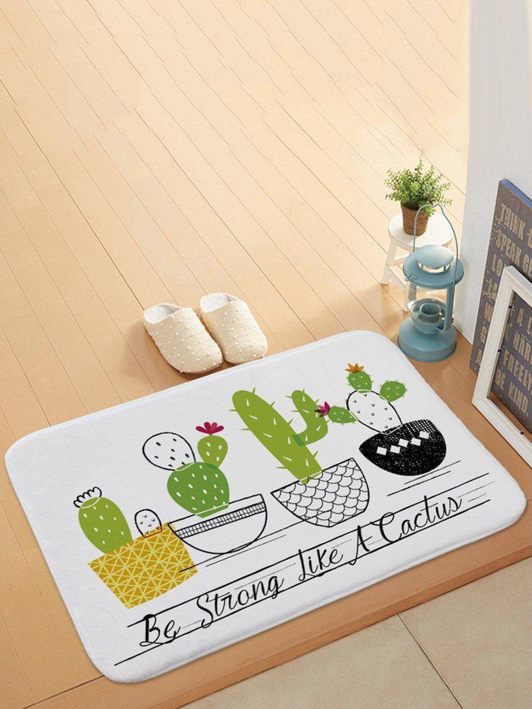 Cartoon Potted Cactus Door Mat-others-Des Mess