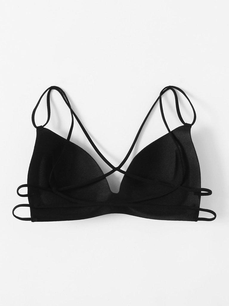 Cross Back Seamless Bra-lingerie-Des Mess