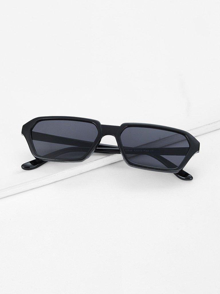 Plain Frame Mirror Lens Sunglasses-accessories-Des Mess