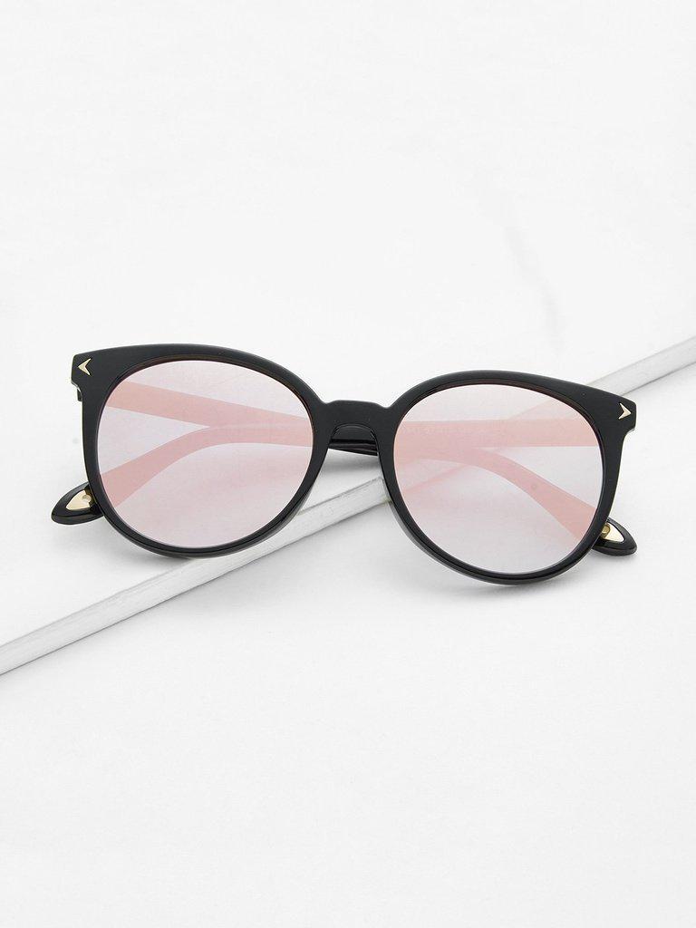 Mirror Lens Cat Eye Sunglasses-accessories-Des Mess