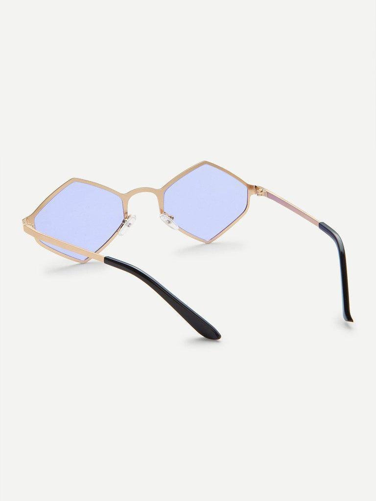 Metal Frame Tinted Lens Sunglasses-accessories-Des Mess