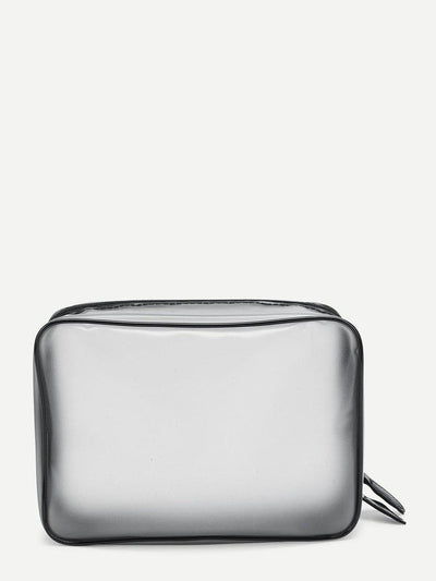 Double Zipper Clear Pouch-makeup-Des Mess