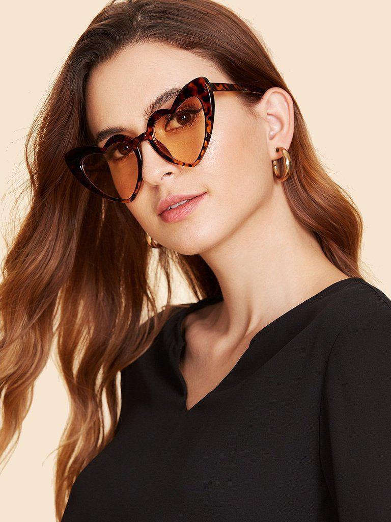 Heart Shaped Frame Sunglasses-accessories-Des Mess