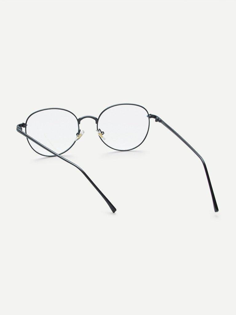 Metal Frame Clear Lens Glasses-accessories-Des Mess