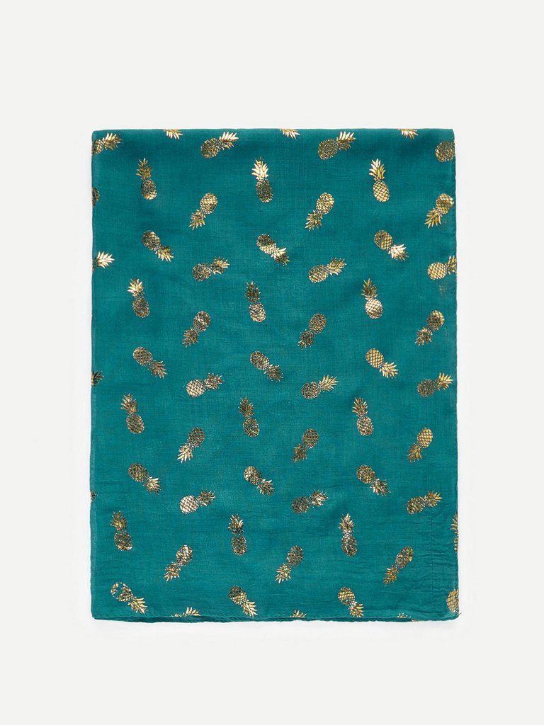 Pineapple Print Scarf-accessories-Des Mess