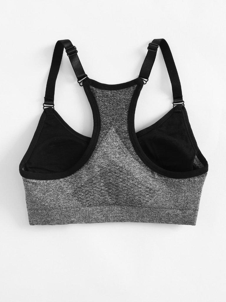 Adjustable Straps Racerback Sports Bra-sportswear-Des Mess