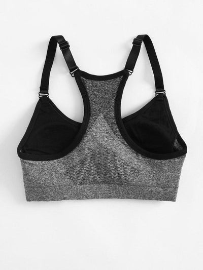 Adjustable Straps Racerback Sports Bra-sportswear-Des Mess