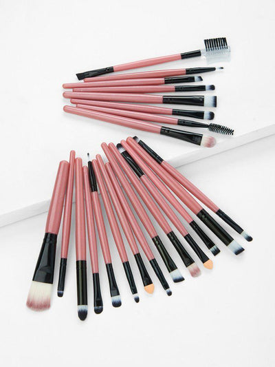 Two Tone Handle Makeup Brush Set 22Pcs-makeup-Des Mess