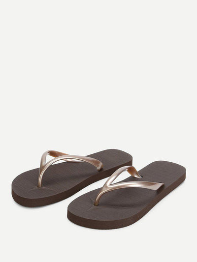 Letter Toe Post Sandals-shoes-Des Mess