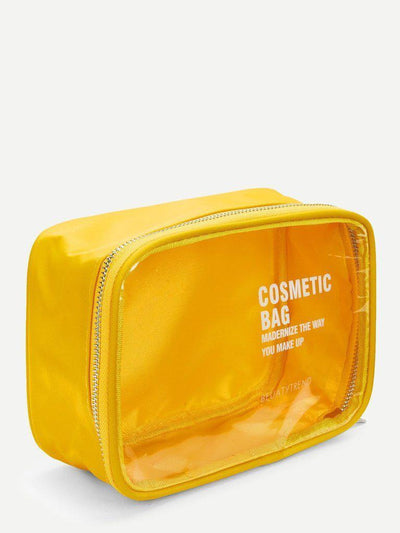 Letter Print Makeup Bag-makeup-Des Mess