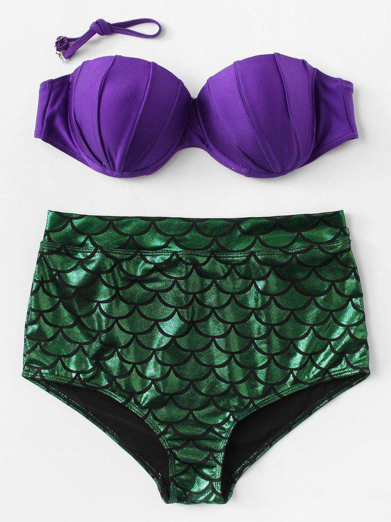 Scale Pattern Bikini Set-swimwear-Des Mess