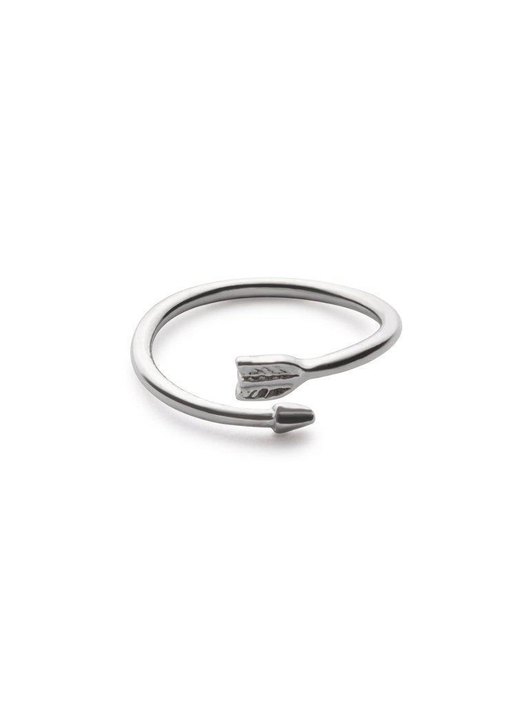 Silver Plated Arrow Wrap Ring-jewelry-Des Mess