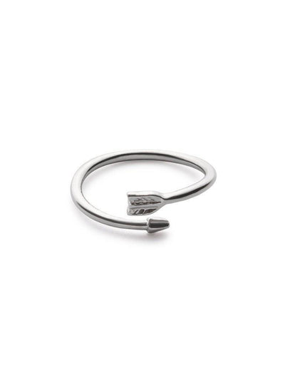 Silver Plated Arrow Wrap Ring-jewelry-Des Mess