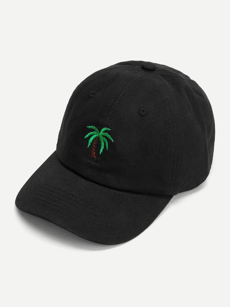 Embroidered Palm Baseball Cap-accessories-Des Mess