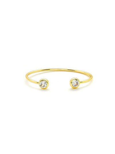 Rhinestone Detail Cuff Bracelet--Des Mess