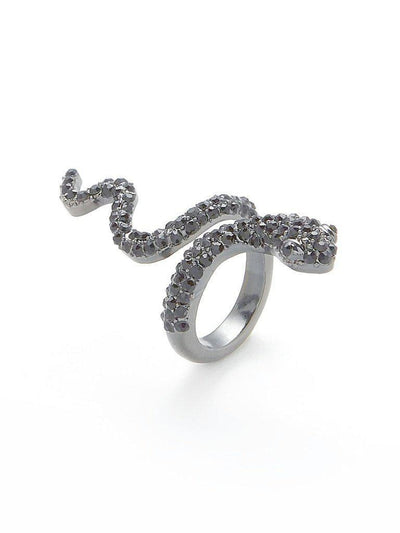 Rhinestone Snake Design Cute Ring-jewelry-Des Mess