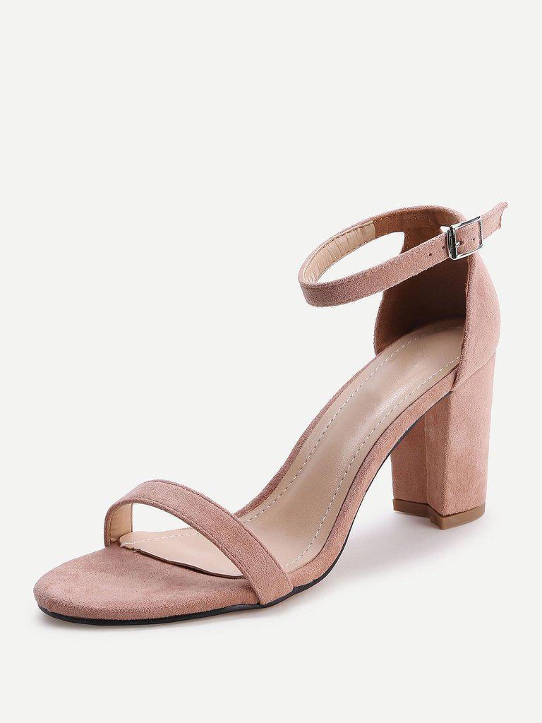 Two Part Block Heeled Sandals-shoes-Des Mess