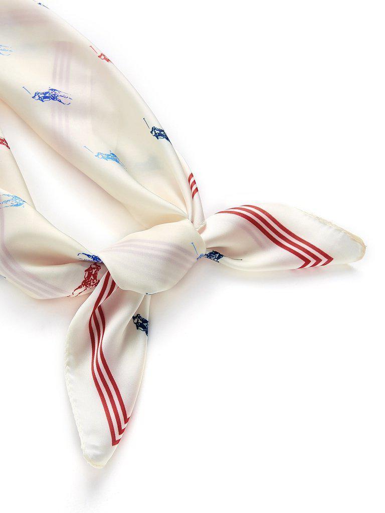 Graphic Print Striped Detail Bandana-accessories-Des Mess