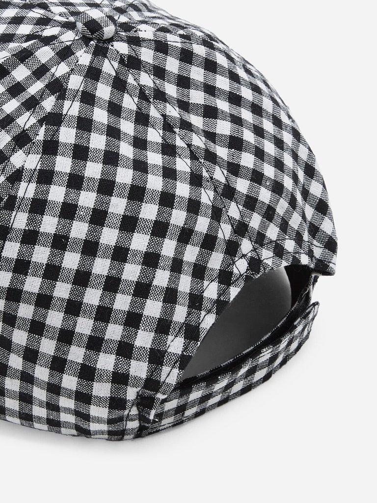 Gingham Baseball Cap--Des Mess