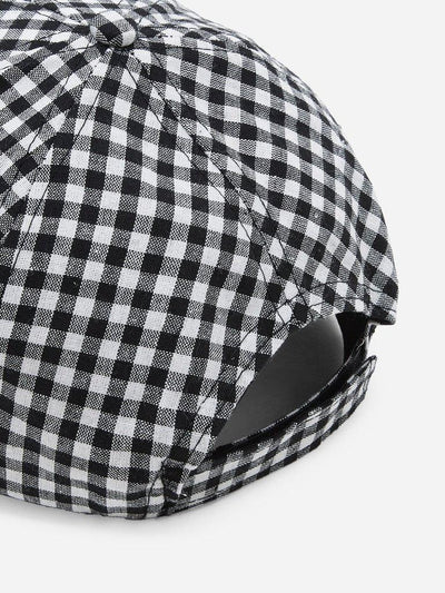 Gingham Baseball Cap--Des Mess