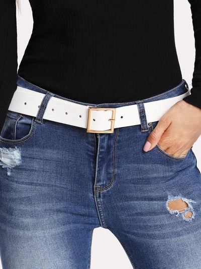 Square Metal Buckle Belt-accessories-Des Mess