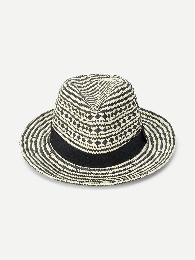 Straw Fedora Hat-accessories-Des Mess