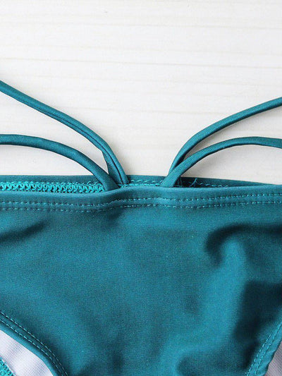 Halter Design Wrap Bikini Set--Des Mess