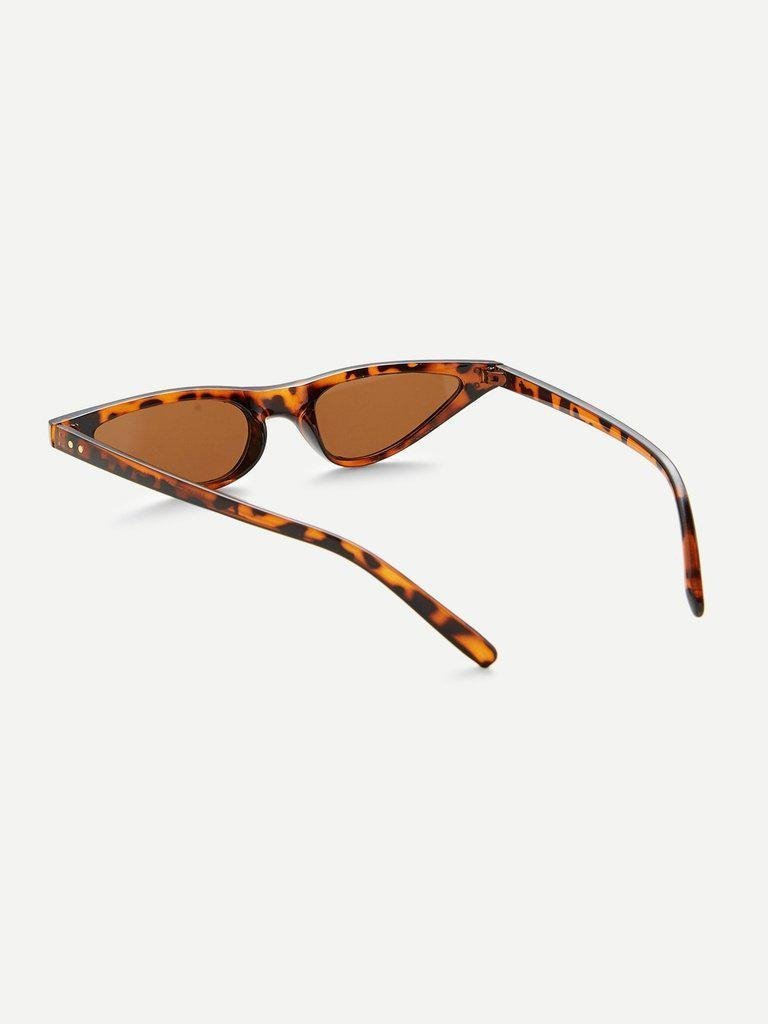 Cat Eye Flat Lens Sunglasses-accessories-Des Mess