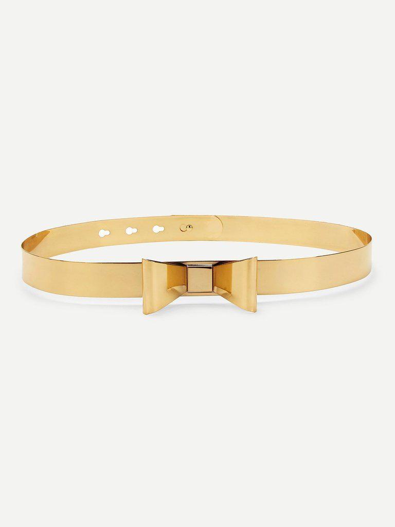 Metallic Bow Belt-accessories-Des Mess