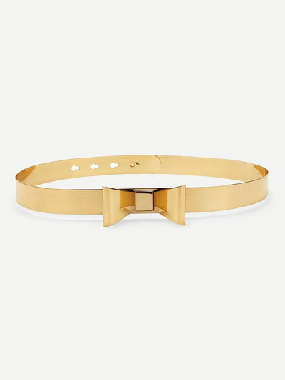 Metallic Bow Belt-accessories-Des Mess