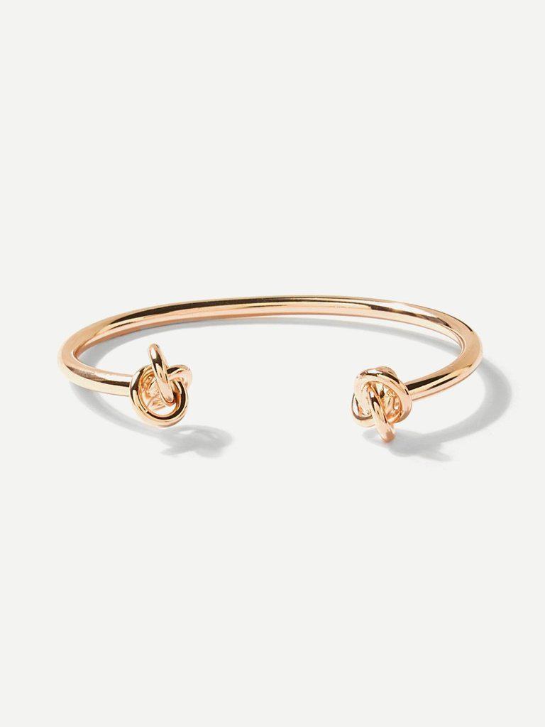 Knot Detail Cuff Bangle-jewelry-Des Mess