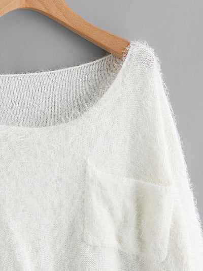 Single Pocket Front Fuzzy Jumper-outerwear-Des Mess