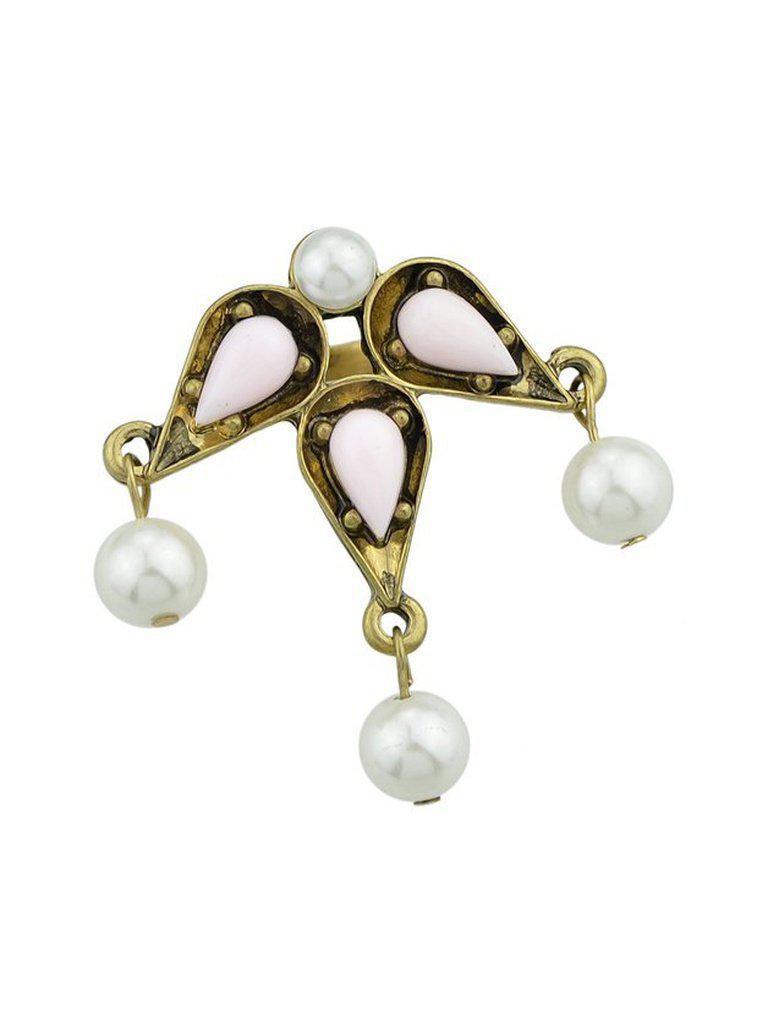Pink Pearl Gemstone Ring-jewelry-Des Mess