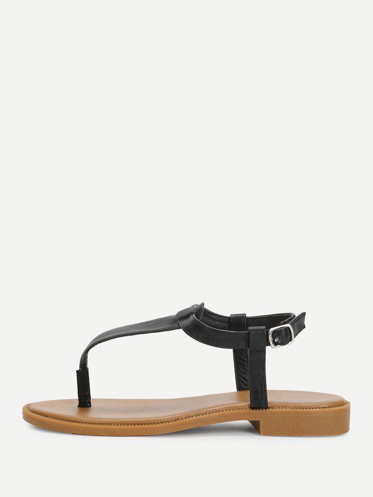 Toe Post Flat Sandals-shoes-Des Mess