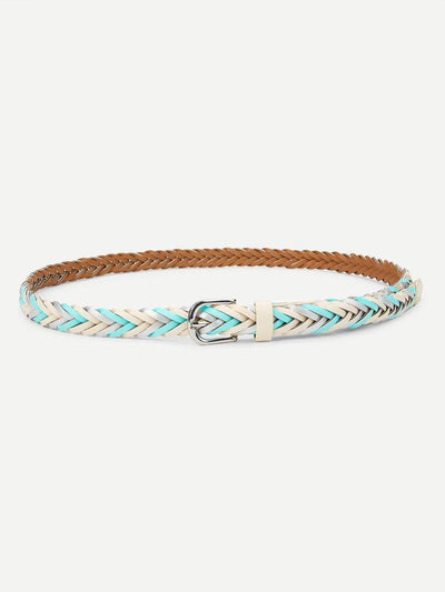 Metal Buckle Braided Belt-accessories-Des Mess