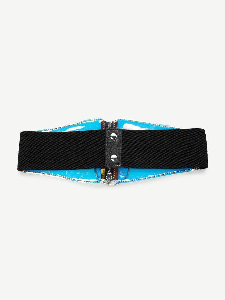 Iridescence Zipper Up Belt-accessories-Des Mess