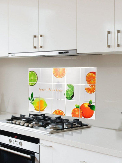 Orange Pattern Oil Proof Sticker-others-Des Mess
