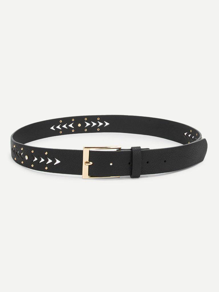 Metal Buckle Hollow Out Belt-accessories-Des Mess