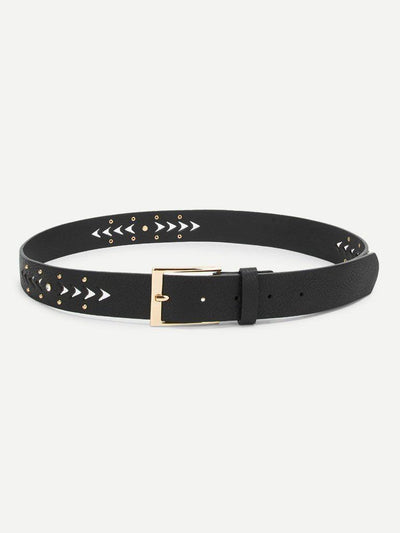 Metal Buckle Hollow Out Belt-accessories-Des Mess