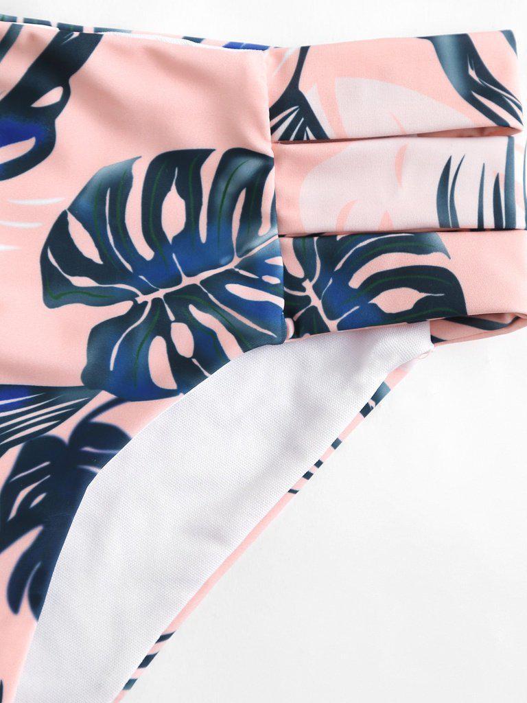 Jungle Print Bikini Set-swimwear-Des Mess