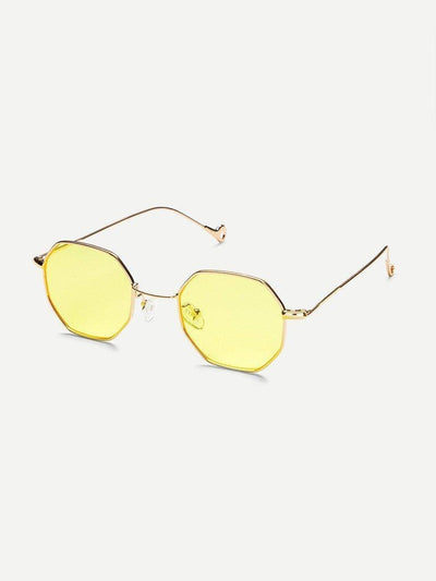Polygon Flat Lens Sunglasses-accessories-Des Mess